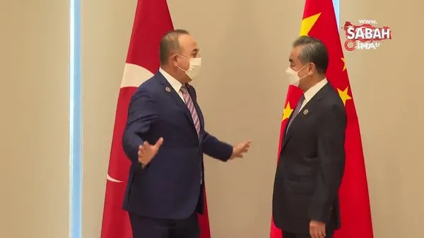 Bakan Çavuşoğlu, Çin Dışişleri Bakanı Wang Yi ile görüştü | Video
