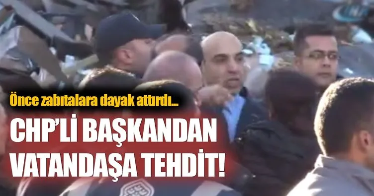 Bakırköy Belediye Başkanı Bülent Kerimoğlu vatandaşı tehdit etti