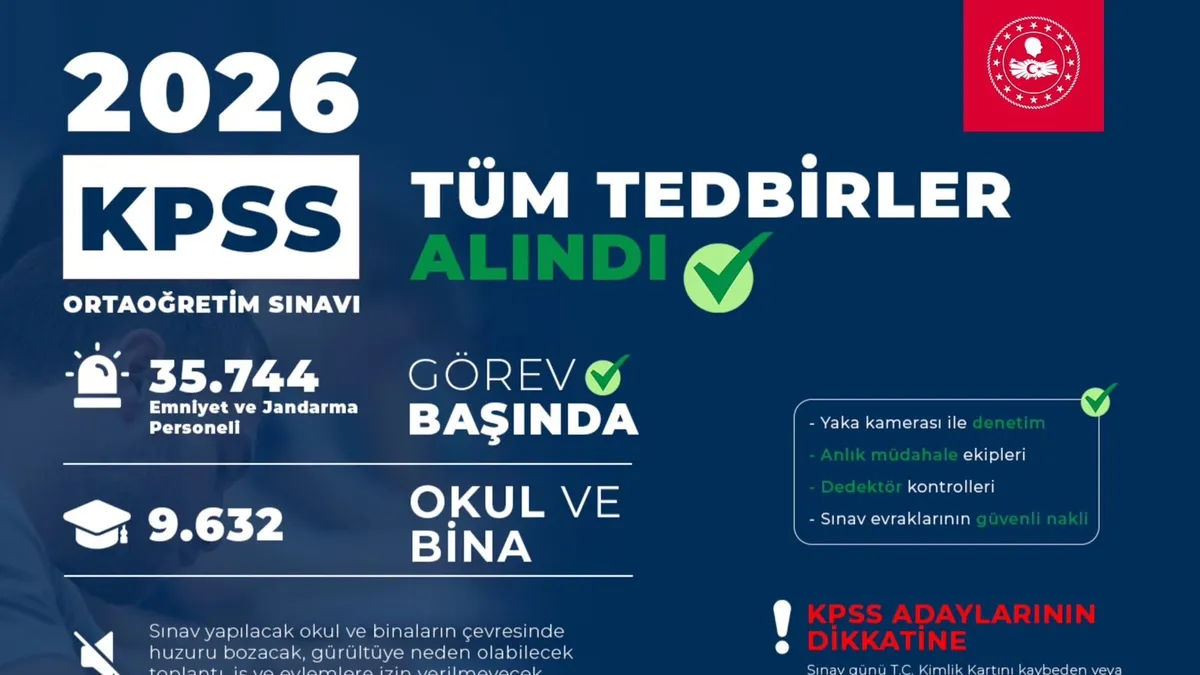 Bakan Çiftçi’den KPSS adaylarına başarı mesajı! 35 bini aşkın personel görev yapacak