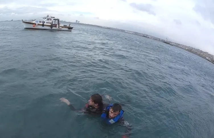 İstanbul Boğazı'nda hareketli dakikalar!