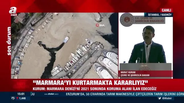 Marmara'da müsilaj seferberliği başlıyor! Bakan Kurum'dan önemli mesajlar...