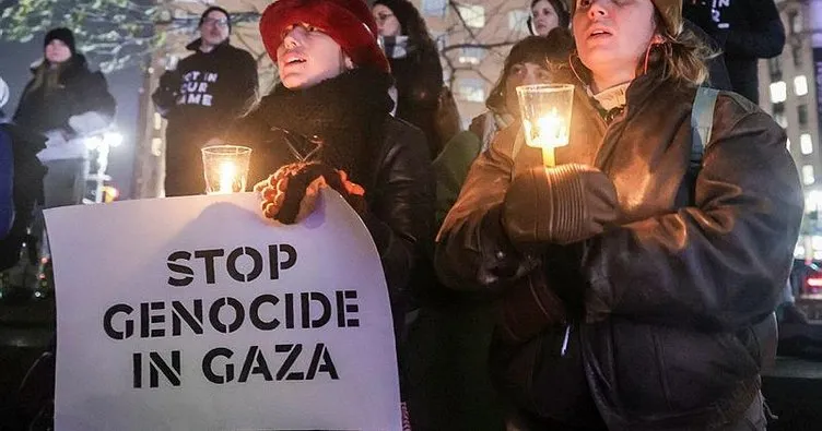 ABD’de yaşayan İsrailliler Gazze’de ateşkes talebiyle gösteri düzenledi