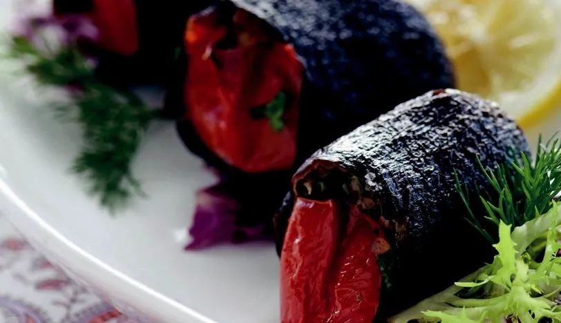 Zeytinyağlı Kuru Patlıcan Dolması