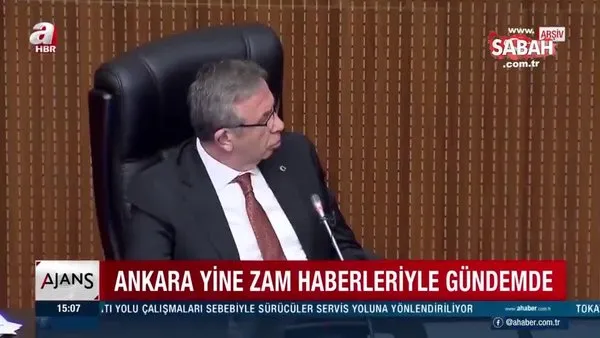CHP'li Mansur Yavaş zam yaptı AK Parti durdurdu | Video