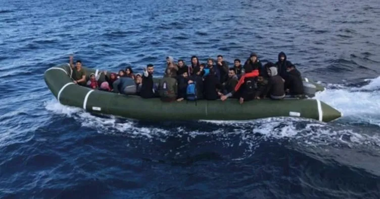 Meriç Nehri’nde lastik bottaki 40 kaçak göçmen yakalandı