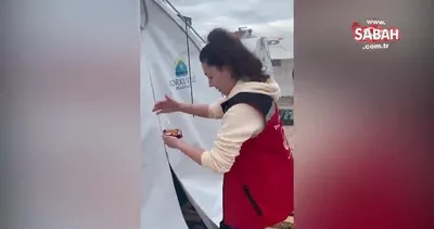 Depremzede minik yüreğe doğum günü sürprizi | Video