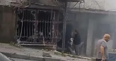 Güngören’de iş yerinde lazer kesim makinesi patladı: O anlar kamerada