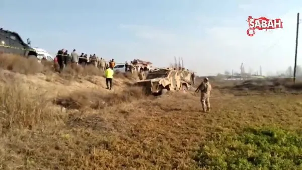 Iğdır'da zırhlı askeri araç devrildi: 12 asker yaralı | Video