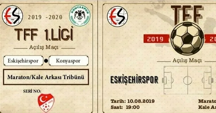 Eskişehirspor’dan nostaljik biletli sezon açılışı