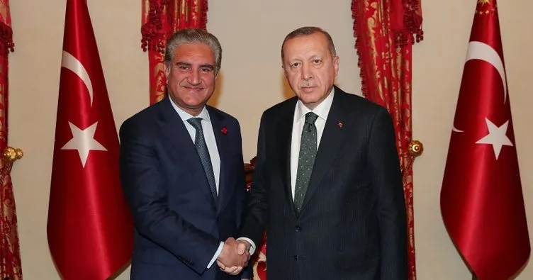 Erdoğan, Pakistan Dışişleri Bakanı Kureyşi’yi kabul etti