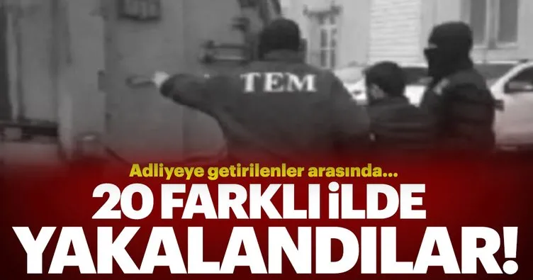 20 ildeki FETÖ operasyonu: Adliyeye getirilenler arasında muvazzaflar var