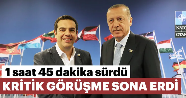Erdoğan - Çipras görüşmesi sona erdi