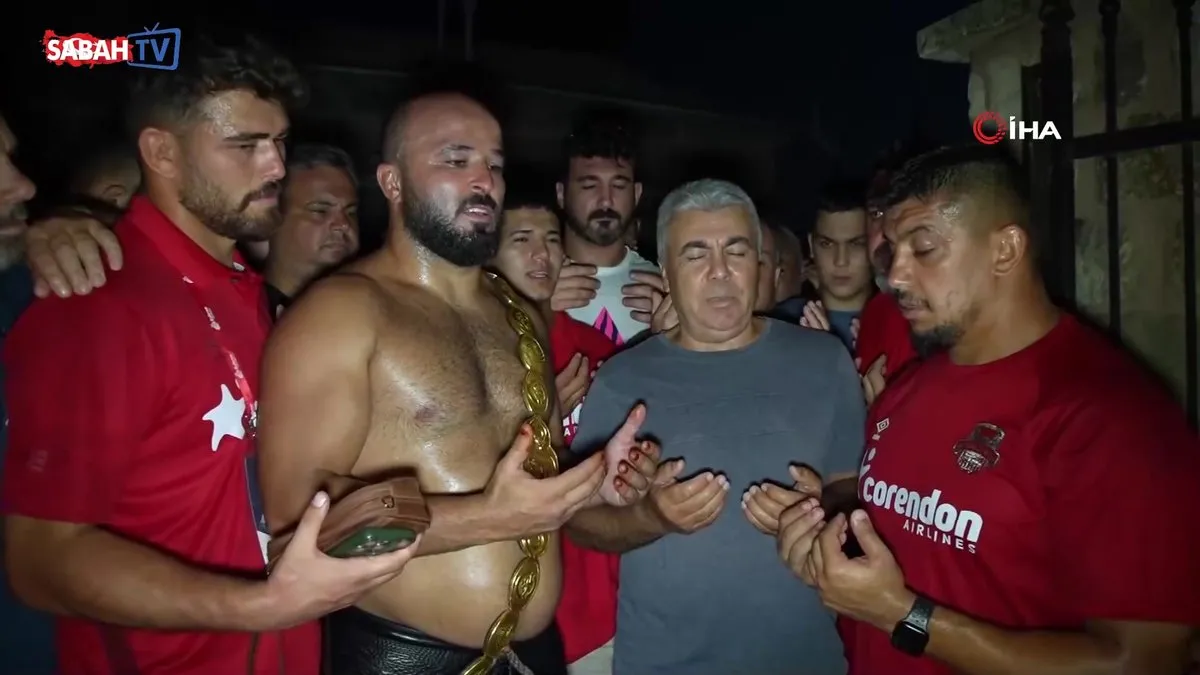 Kırkpınar şampiyonu hamam geleneğini bu yıl da sürdürdü | Video