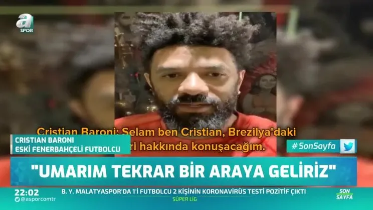 Cristian Baroni: Corona virüsünden dolayı dışarı çıkamıyoruz