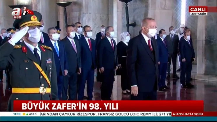 Son dakika haberi | Cumhurbaşkanı Erdoğan, Anıtkabir'de saygı duruşunda bulundu | Video