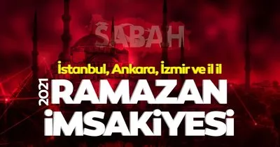 İl il Ramazan İmsakiyesi 2021 yayımlandı! Diyanet Ramazan İmsakiyesi ezan saatleri ile Ankara, İzmir, İstanbul’da ilk iftar ve sahur vakti saat kaçta?