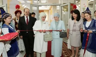 Emine Erdoğan, Bişkek’te açılışa katıldı