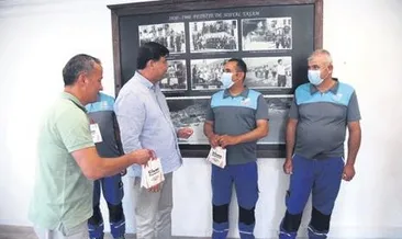 Temizlik işçilerinden örnek davranış