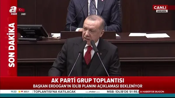 Son dakika! Cumhurbaşkanı Erdoğan'dan İdlib açıklaması | Video