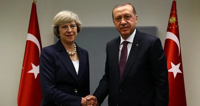 Cumhurbaşkanı Erdoğan, İngiltere Başbakanı May ile görüştü