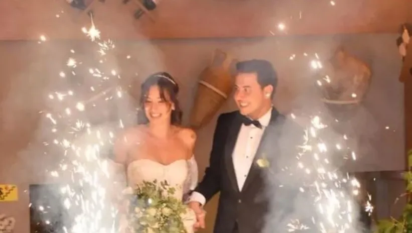 Güldür Güldür’ün sevilen oyuncusunun mutlu günü! Burak Topaloğlu ile Ezgi Tanır evlendi!