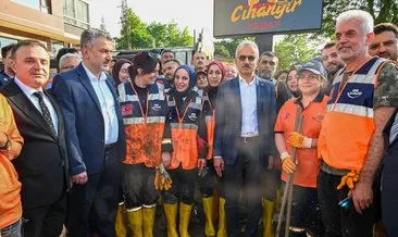 Bakan Uraloğlu, Trabzon'da sel bölgesinde incelemelerde bulundu #trabzon