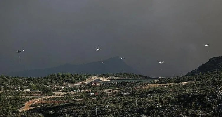 CHP’li Böcek’in iddialarına videolu yanıt! Antalya Gündoğmuş’ta helikopterler vızır vızır çalışıyor