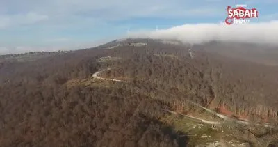 Balıkesir’de sis dağı böyle kapladı | Video