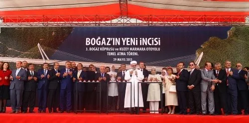 3. Boğaz Köprüsü'nün temeli atıldı