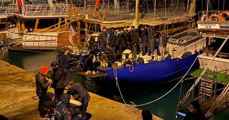 Antalya’da 124 kaçak göçmen ile 9 organizatör yakalandı