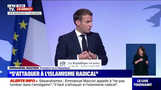 Fransa Cumhurbaşkanı Emmanuel Macron bu kez de İslam'a saldırdı! | Video