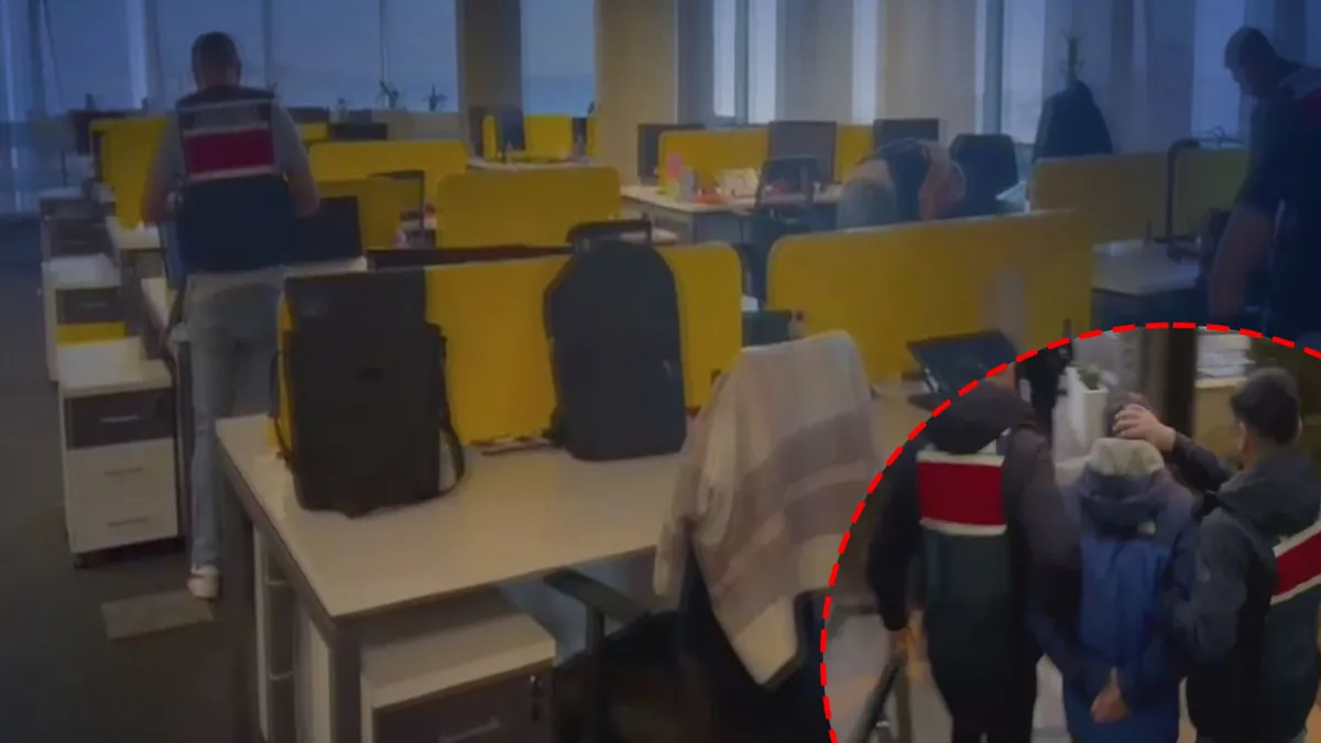 İstanbul'da yasa dışı bahis ve kara para operasyonu yapıldığına dair bir görsel.