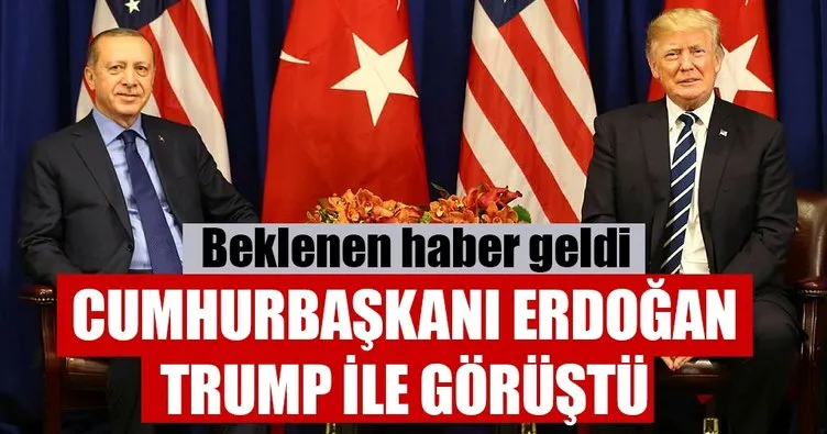 Son Dakika Haberi: Cumhurbaşkanı Erdoğan, Trump ile görüştü