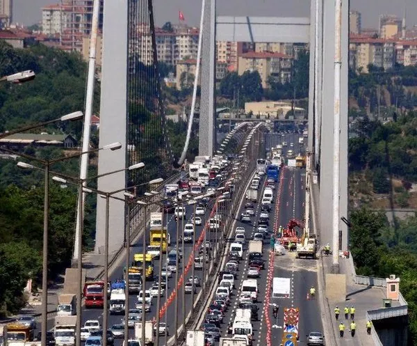 Fatih Sultan Mehmet Köprüsü'nde trafik çilesi