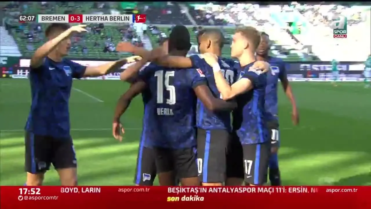 Gol Werder Bremen 0 3 Hertha Berlin Videosunu Izle Sabah Tv
