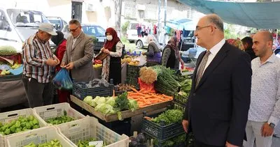 Başkan Çay, pazarını denetledi vatandaşların bayramını kutladı #adana