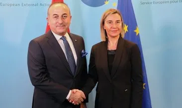 Çavuşoğlu, AB Yüksek Temsilcisi Mogherini ile görüştü