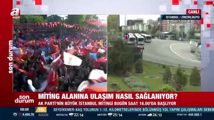 AK Parti İstanbul mitingi ulaşım bilgileri | Miting alanına nasıl gidilir? | Video