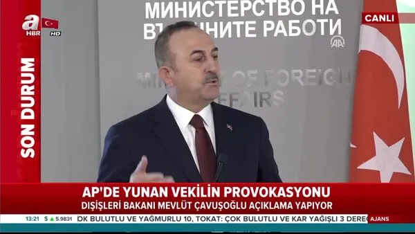 Dışişleri Bakanı Mevlüt Çavuşoğlu'ndan Bulgaristan'da önemli açıklamalar | Video