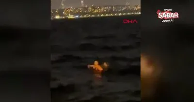 Beyoğlu’nda vapurdan denize düşen yolcu böyle kurtarıldı | Video