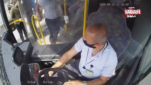 Belediye otobüsündeki maske kavgasının görüntüleri ortaya çıktı | Video