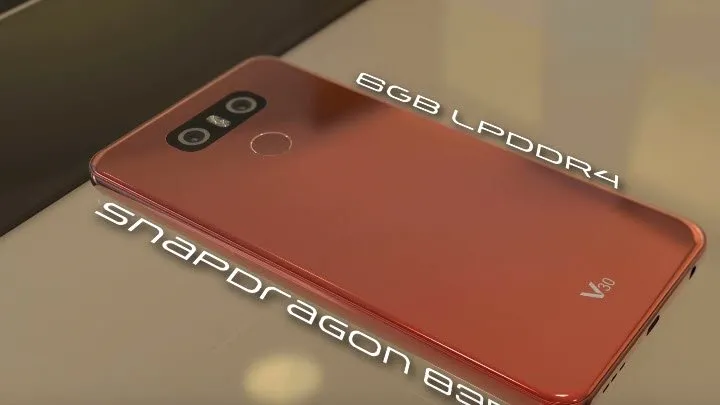 İşte kırmızı LG V30