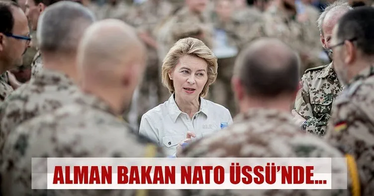 Almanya Savunma Bakanı Leyen NATO Üssü’nde