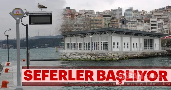 Kabataş'tan seferler başlıyor