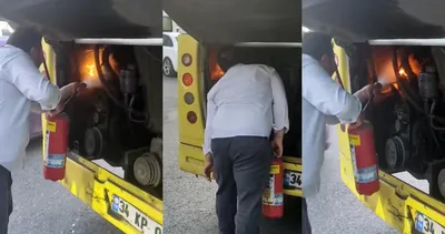 İstanbul’da İETT otobüsü alev alev yandı: Şoför öyle bir şey yaptı ki...