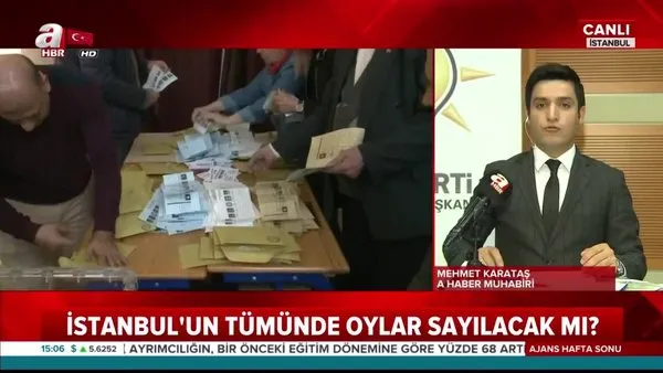 İstanbul'da 14 ilçede oy sayımı tamamlandı