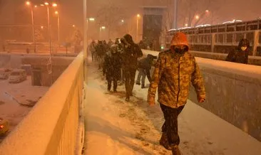 İstanbul’da kar şiddetlendi