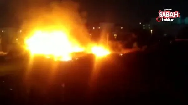 İstanbul Ataşehir’de elektrik kabloları yangına neden oldu | Video