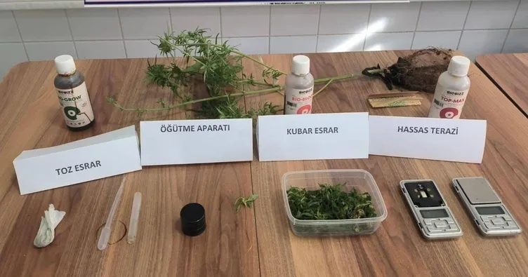 Evinde uyuşturucu imalathanesi kurmuş!