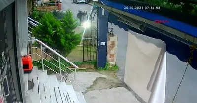 İstanbul Ümraniye’de motosiklet hırsızlığı güvenlik kamerasında